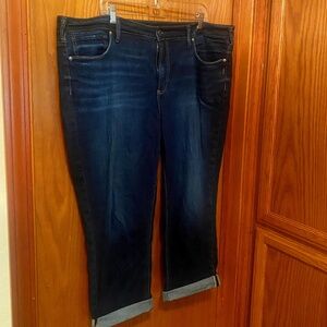 Silver Jeans Co Suki Mid-Rise Capri 22w Indigo